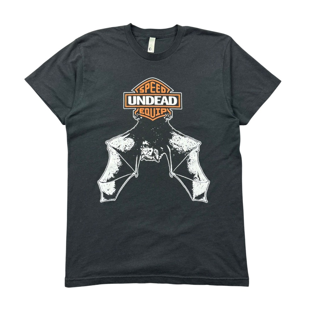Undead Speed Equipment‎ T Shirt Men Medium Black Bat Biker Grunge Single Stitch